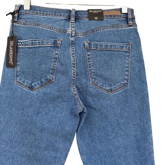 NEW BLACKNYC Blue Jeans Women’s Size 27 High Rise Slim Distressed BootCut Hem - Picture 6 of 10